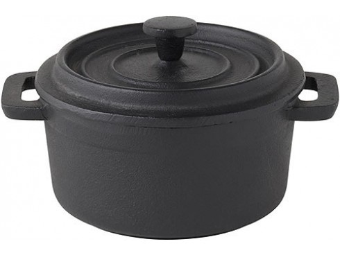 DISH CASSEROLE CAST IRON 4"