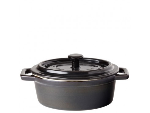 MIDNIGHT DISH CASSEROLE OVAL 6"