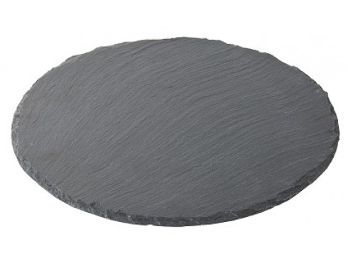 PLATTER SLATE ROUND 12"