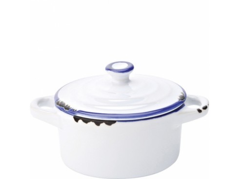 AVEBURY BLUE DISH MINI CASSEROLE 4" 25CL