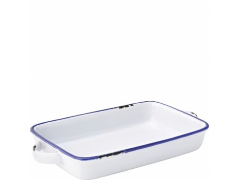 AVEBURY BLUE DISH RECTANGULAR 8.5"