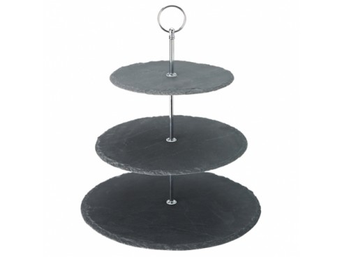 PLATTER SLATE 3 TIER 12/10/8"