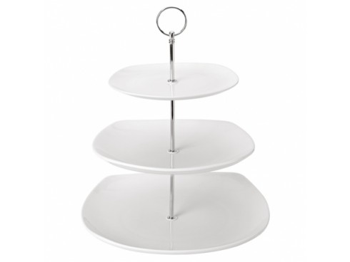 PLATE SQUARE 3 TIER 7.75/9.75/11.5"