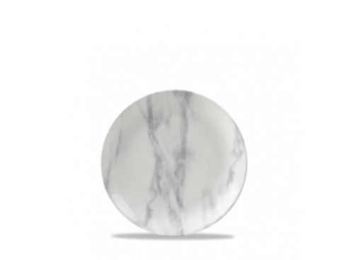 PLATE COUPE GREY MARBLE 16.5CM