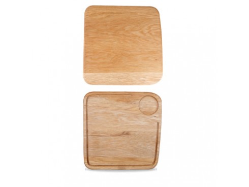 WOODEN BOARDS BOARD OAK SQUARE LARGE 29CM