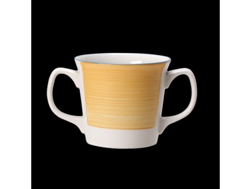 RIO YELLOW MUG DOUBLE HANDLED