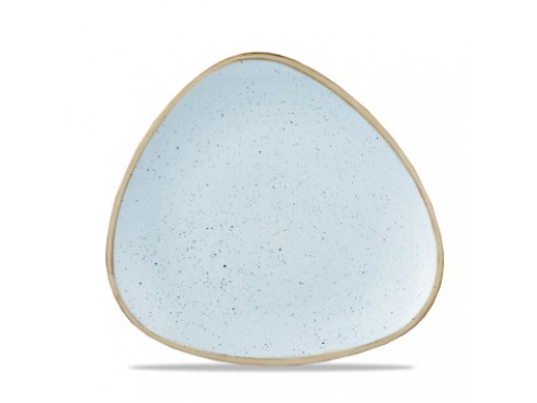 STONECAST PLATE TRIANGLE DE BLUE 22.9CM/9"