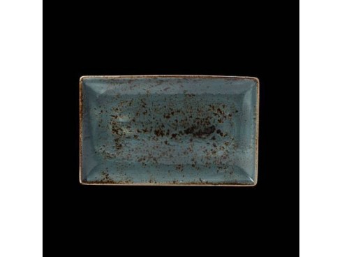 CRAFT PLATE RECTANGLE ONE BLUE 27X16.75CM