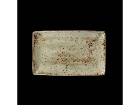 CRAFT PLATE RECTANGLE ONE GREEN 27X16.75CM