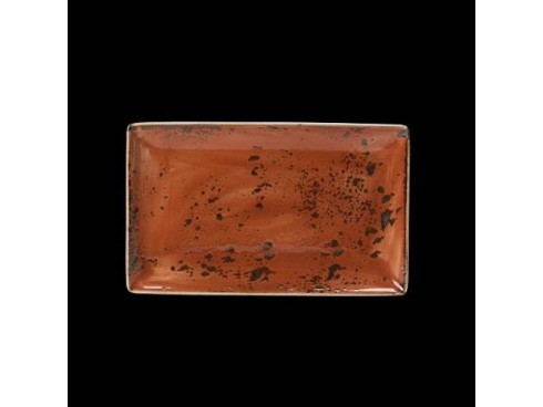 CRAFT PLATE RECTA 1 TERRACOTTA 27X16.75CM