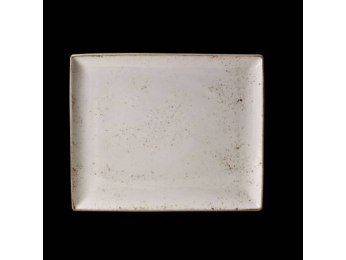 CRAFT PLATE RECT 3 WHITE 33 X19CM