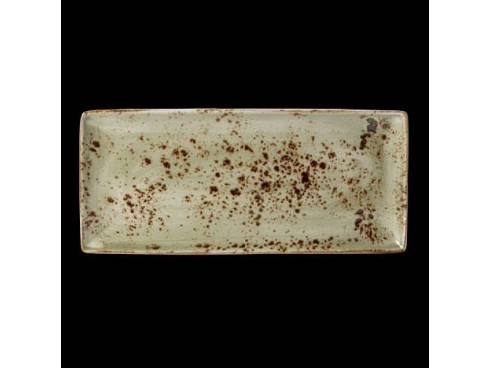 CRAFT PLATE RECTANGLE 4 GREEN 37X16.5CM