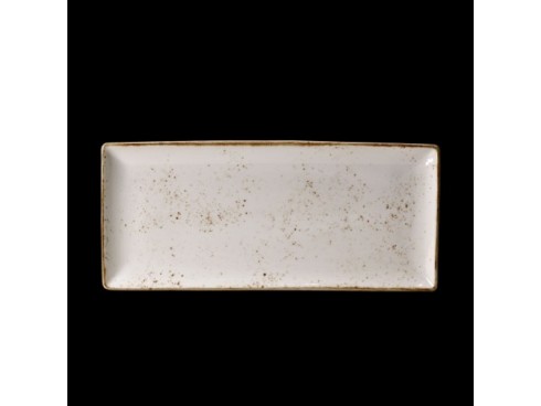 CRAFT PLATE RECTANGLE 4 WHITE 37X16.5CM