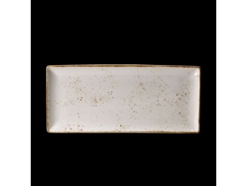 CRAFT PLATE RECTANGLE 4 WHITE 37X16.5CM