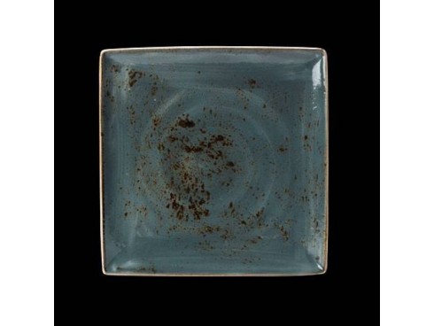 CRAFT PLATE SQUARE ONE BLUE 27 X 27CM