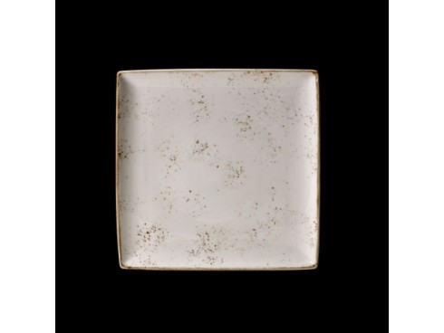 CRAFT PLATE SQUARE ONE WHITE 27X27CM