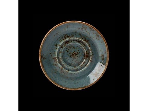 CRAFT SAUCER DOUBLE WALL BLUE 14.5CM/5.75"