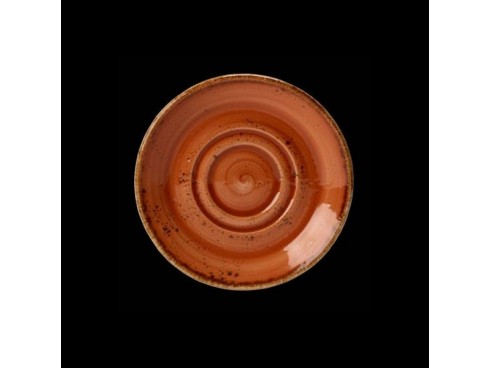 CRAFT SAUCER DOUBLE WELL TERRACOTTA 14.5CM