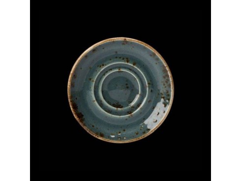 CRAFT SAUCER DOUBLE WELL BLUE 11.5CM