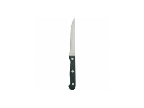 KNIFE STEAK BLACK HANDLED