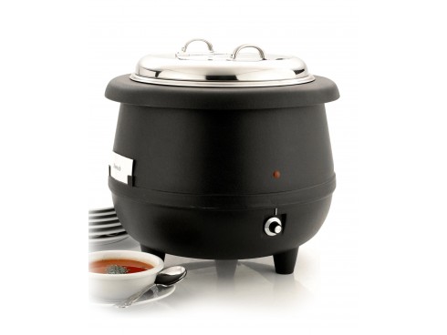 KETTLE SOUP ELECTRIC WET HEAT BLACK 10LT