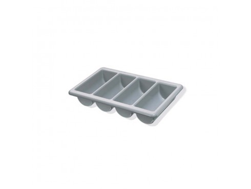 TRAY CUTLERY 4 COMPARTMENT GREY