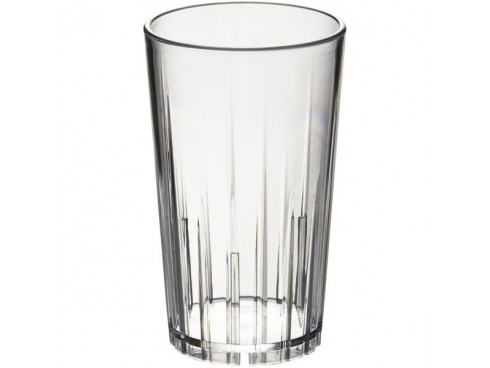 TUMBLER FLUTED POLYCARB CLEAR 220ML