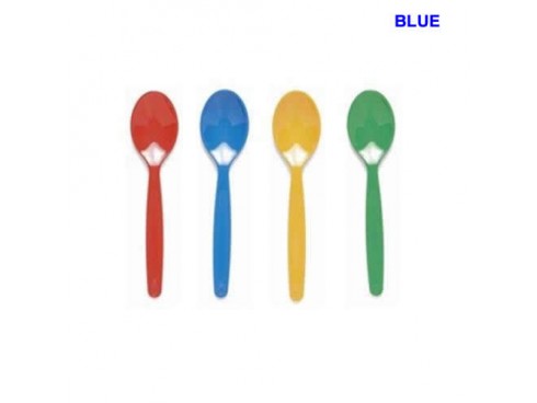 SPOON DESSERT POLYCARB BLUE 170MM