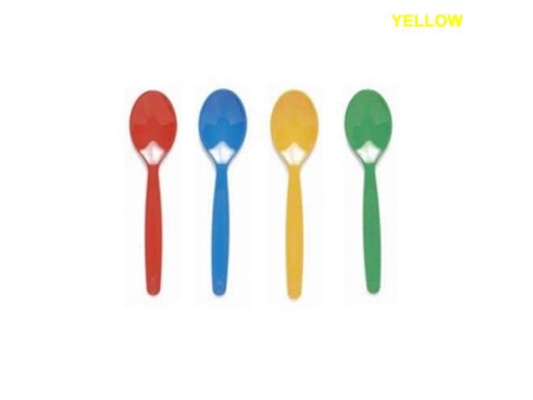 SPOON DESSERT POLYCARB YELLOW 170MM