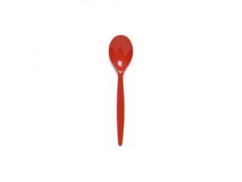 SPOON DESSERT POLYCARB RED 200MM