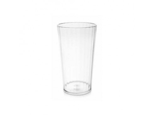 TUMBLER FLUTED POLYCARB CLEAR 280ML