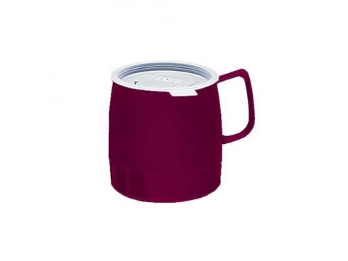 MUG INSULATED CRANBERRY 8OZ