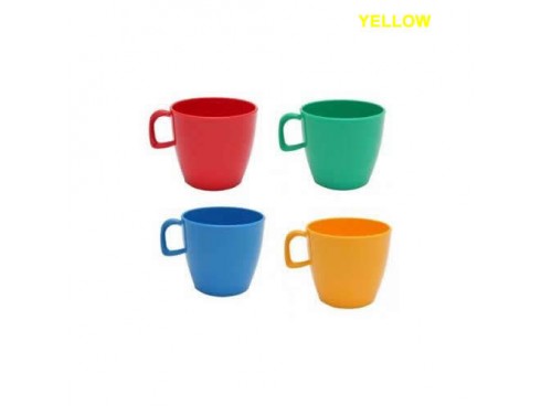 CUP POLYCARB YELLOW 22CL