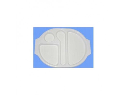 TRAY MEAL POLYCARB WHITE 380X280MM