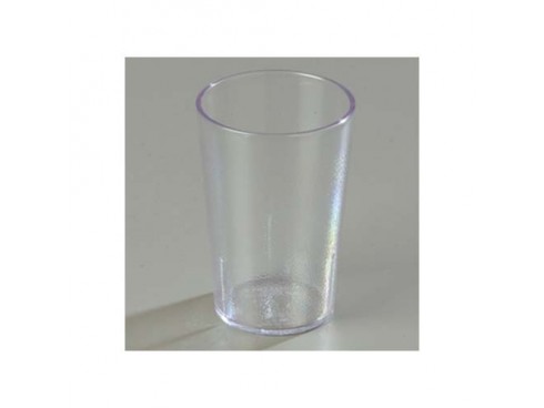 TUMBLER MELAMINE FLUTED CLEAR 28CL