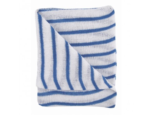 CLOTH DISH HORIZONTAL STRIPE BLUE