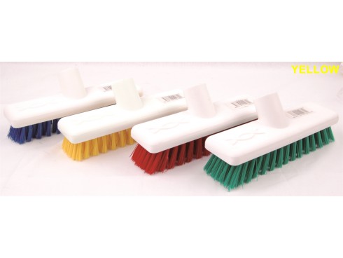 SCRUBBER DECK HEAD STIFF YELLOW 23CM