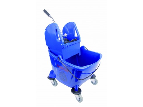 MOP BUCKET & WRINGER BISON BLUE 24LT