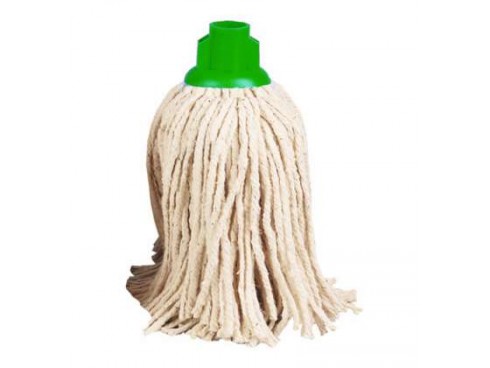 MOP HEAD PLASTIC SOCKET GREEN 12PY