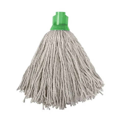 MOP HEAD PLASTIC SOCKET GREEN 14PY