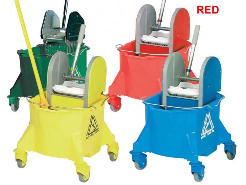 MOP BUCKET & WRINGER KENTUCKY RED