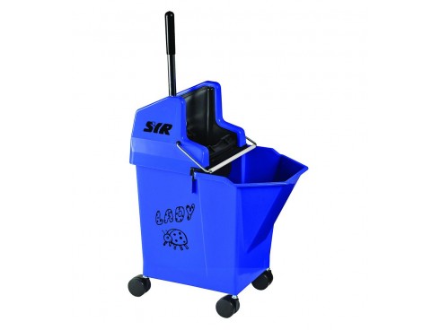 MOP BUCKET + WRINGER LADY MOP COMBO BLUE