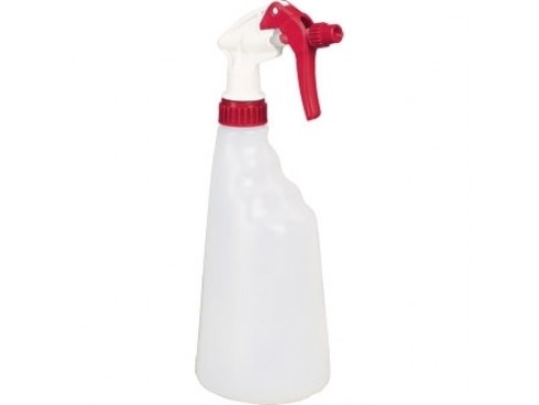 BOTTLE WITH SPRAYHEAD RED 600ML