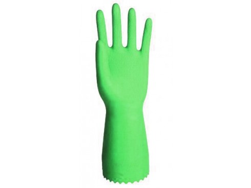 GLOVES RUBBER PREMIUM OPTIMA GREEN MED 8