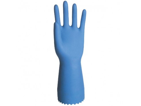 GLOVES RUBBER PREMIUM OPTIMA BLUE LARGE 9