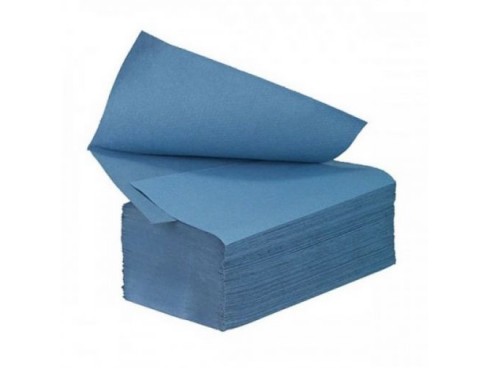 HAND TOWEL ZZ BLUE 1PLY