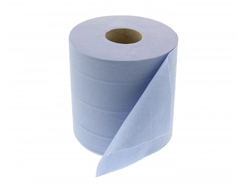 CENTREFEED ROLL BLUE 2PLY 500SHEET