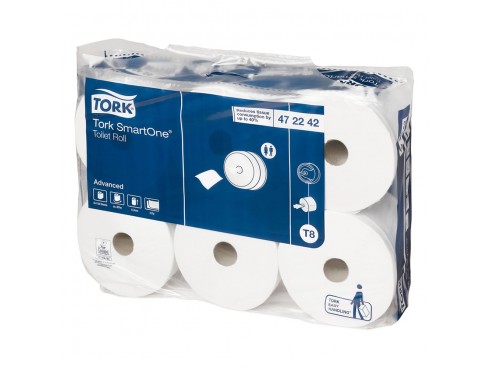 TOILET ROLL TORK SMART ONE WHITE 2PLY