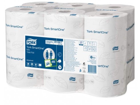 TOILET ROLL TORK SMART ONE MINI WHITE 2PLY