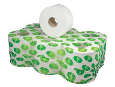 TOILET ROLL MAXIMA MINI JUMBO WHITE 2PLY